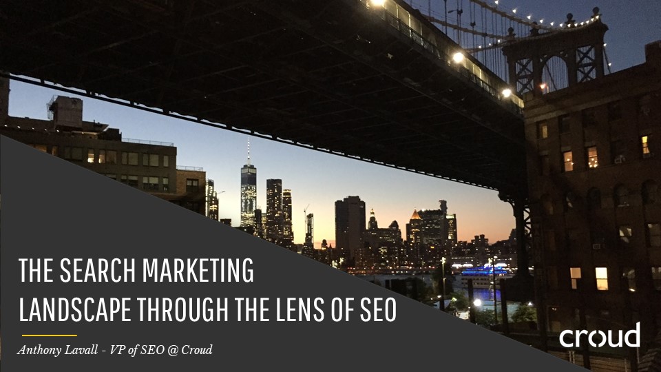 Search Marketing through the Lens of SEO 001