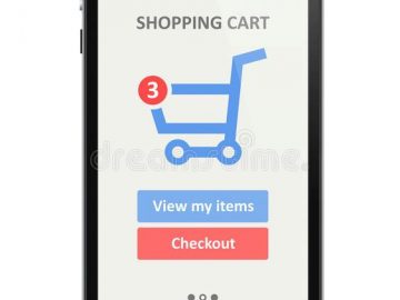 Mobile apps used in e-commerce