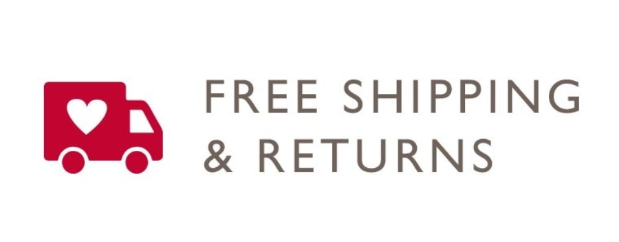 Free shipping and free returns